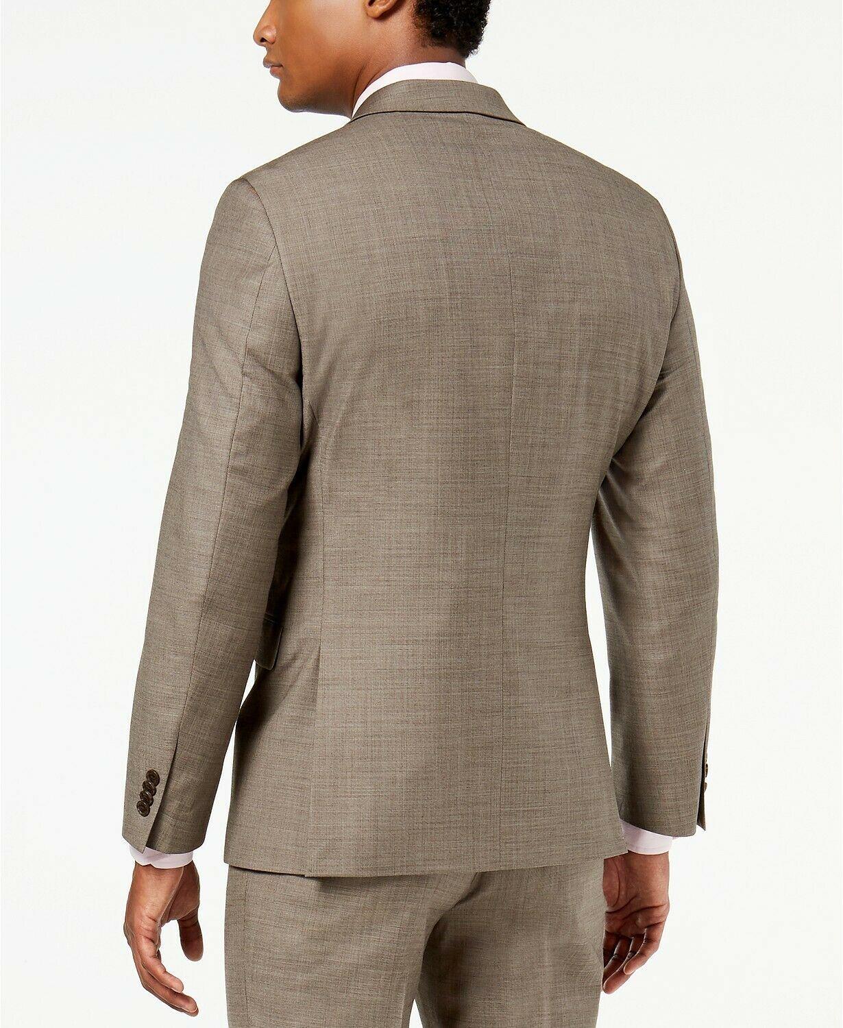 Tommy Hilfiger Mens Modern fit Suit Jacket Blazer 38 S Beige Solid
