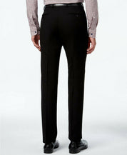 Calvin Klein Mens Slim fit Dress Pants 38 / 32 Black Solid