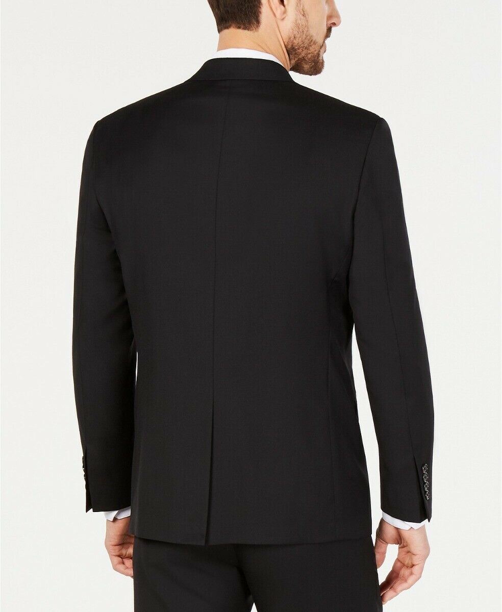 Lauren Ralph Lauren Mens Regular fit Suit Jacket Blazer 36 R Black Solid