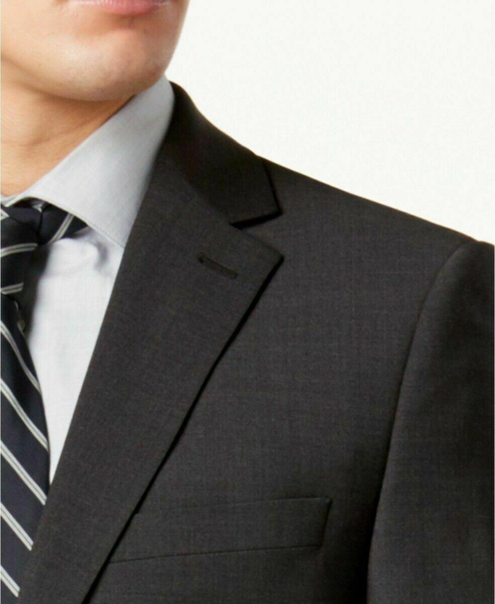 Calvin Klein Mens Skinny fit Suit Jacket Blazer 42 S Grey Stretch