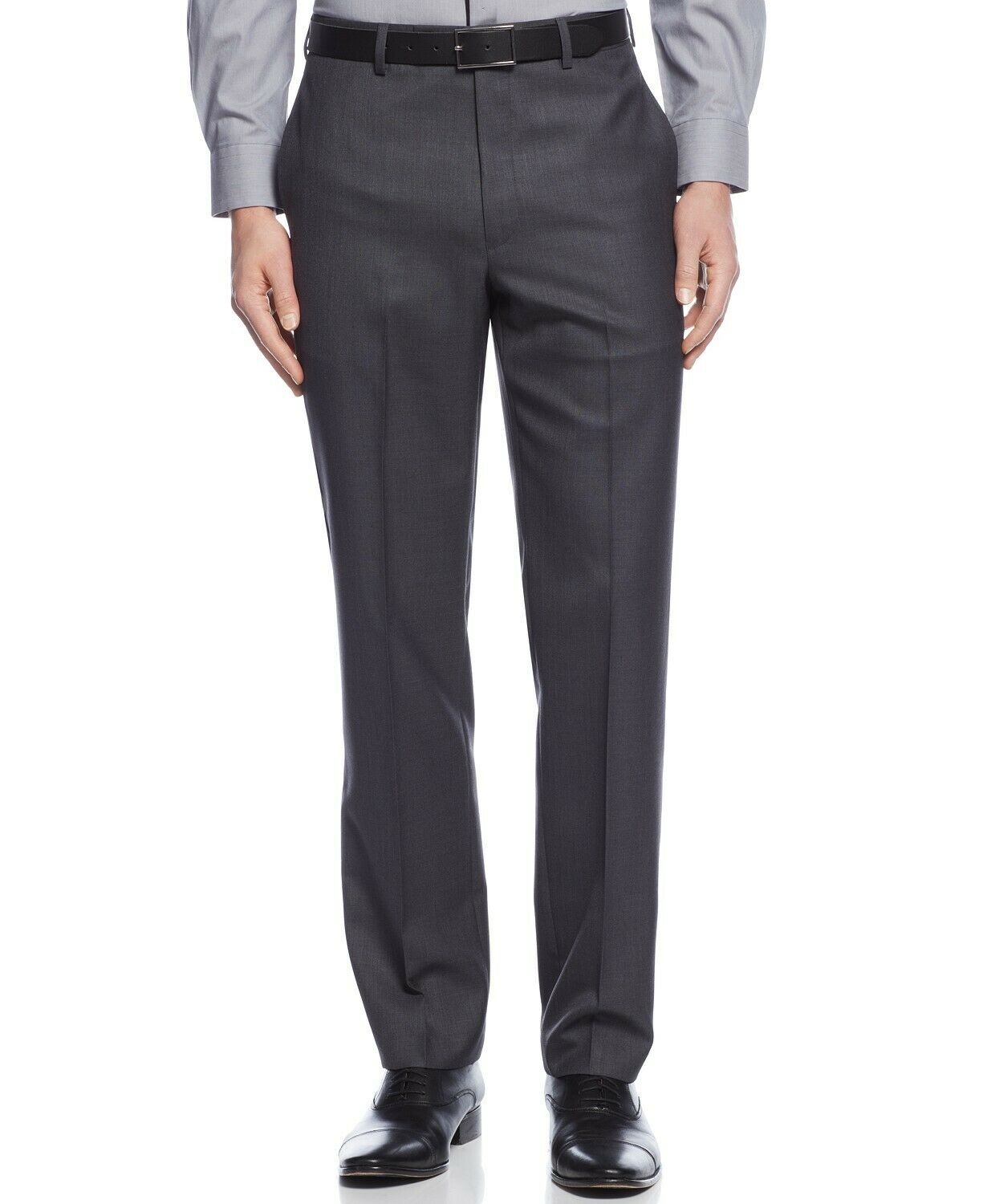 Calvin Klein Mens Slim fit Dress Pants 34 / 30 Grey Stretch
