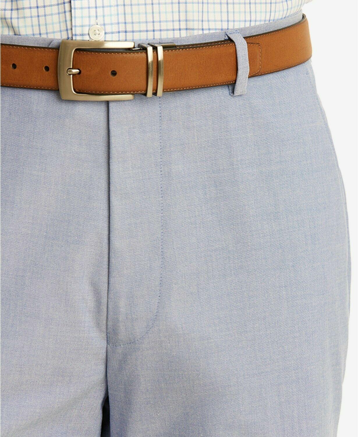Tommy Hilfiger Mens Modern fit Casual Pants 32 / 30 Blue Solid Stretch