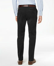 Tommy Hilfiger Mens Classic fit Dress Pants 42 / 32 Black Solid Stretch