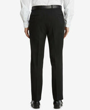 Tommy Hilfiger Mens Modern fit Wool Dress Pants 32 / 32 Black Solid Stretch