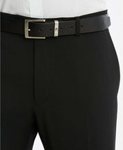 Tommy Hilfiger Mens Modern fit Wool Dress Pants 34 / 32 Black Solid