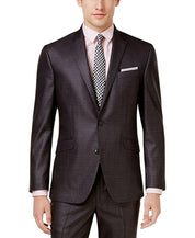 Kenneth Cole Mens Slim fit 2 Piece Suit 46 R / 40 Waist Gun Metal Grey Stretch