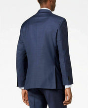 Tommy Hilfiger Mens Modern fit Suit Jacket Blazer 42 L Navy Blue Solid Stretch