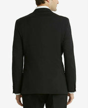 Tommy Hilfiger Mens Classic Fit Suit Jacket Blazer 38 S Black Solid Stretch