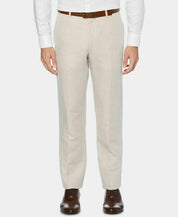 Perry Ellis Mens Modern fit Dress Pants 36 / 29 Off White Solid Linen
