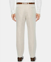 Perry Ellis Mens Modern fit Dress Pants 36 / 29 Off White Solid Linen