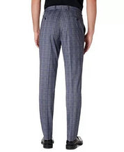 MICHAEL KORS Men's Modern-Fit Plaid Knit Suit Dress Pants Blue 30 X 30
