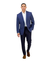 Alfani Mens Slim fit Suit Jacket Blazer 40 R Navy Blue Solid
