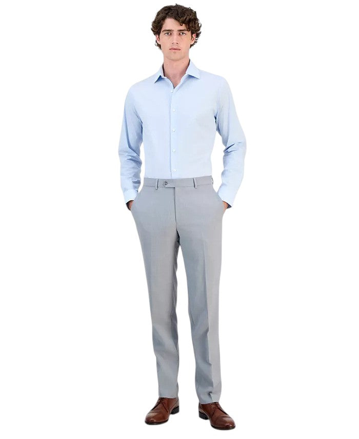 Bar Iii Mens Slim fit Dress Pants 29 / 30 Light Gray Solid