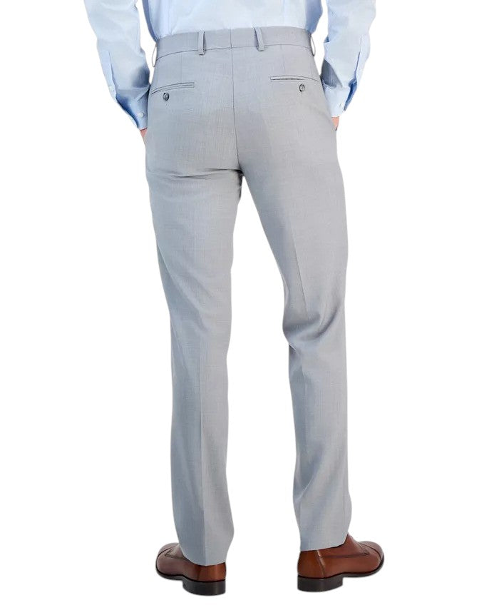 Bar Iii Mens Slim fit Wool Dress Pants 36 / 32 Grey Solid