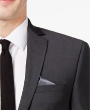 Bar III Men's Suit Jacket 46L Charcoal Grey Slim Fit Stretch Wrinkle-Resistant