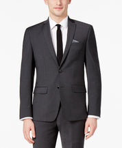 Bar III Men's Suit Jacket 46L Charcoal Grey Slim Fit Stretch Wrinkle-Resistant