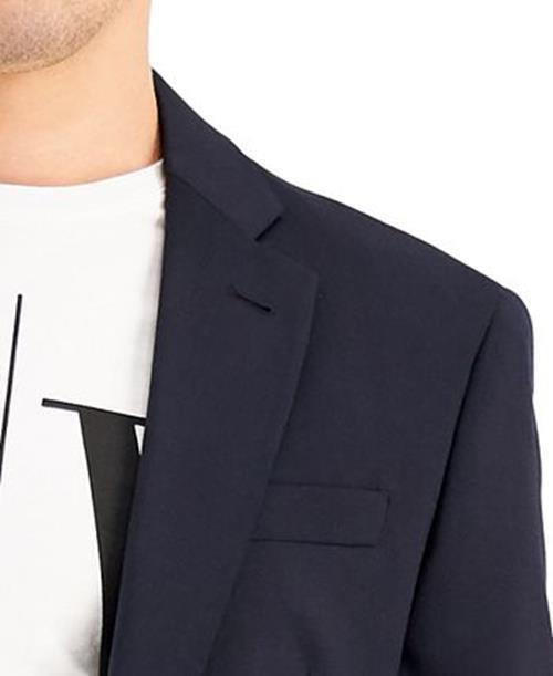 AX Armani Exchange Men's Slim-Fit Solid Suit Jacket 44R Navy Blue