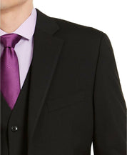 Alfani Mens Classic fit Suit Jacket Blazer 40 L Black Solid Stretch