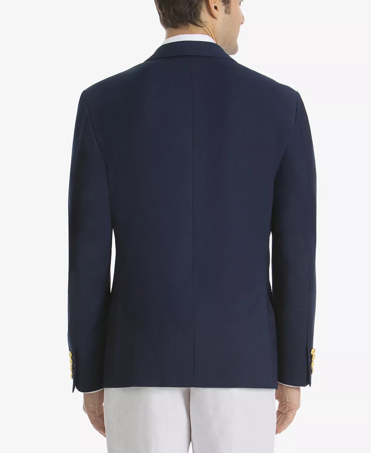 Lauren Ralph Lauren Mens Blazer 44L Bright Navy Coolmax Gold Buttons