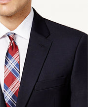 Tommy Hilfiger Modern-Fit TH Flex Solid Navy Blazer 42L Navy Blue