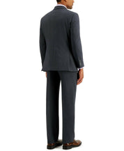 Nautica Mens Modern fit 2 Piece Suit 48 L / 42 Waist Charcoal Grey Solid Stretch