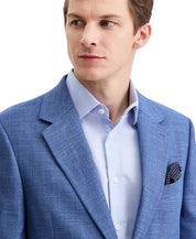 Nautica Mens Modern fit Linen Sport Coat Blazer 42 R Blue Solid