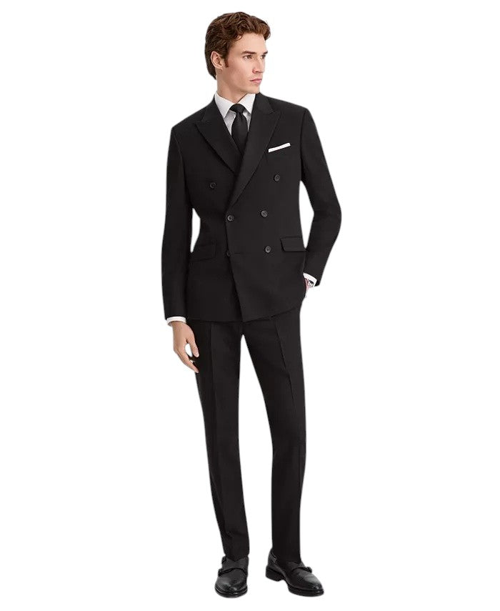Kenneth Cole Mens Slim fit Double Breasted 2 Piece Suit 38 S Pants 31 / 32 Black