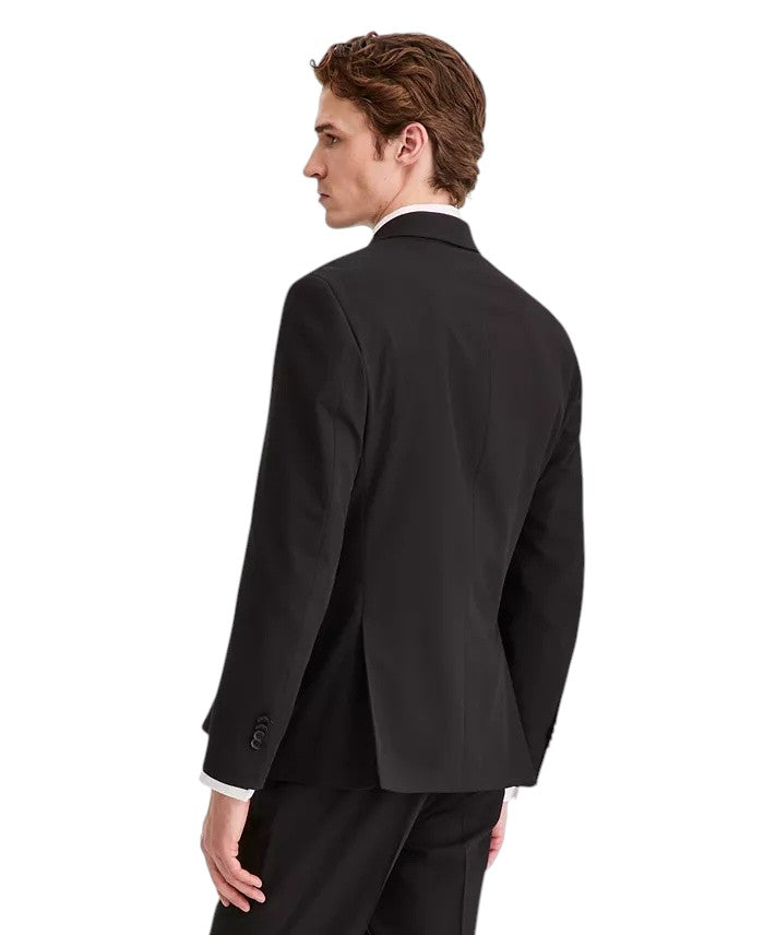 Kenneth Cole Mens Slim fit Double Breasted 2 Piece Suit 38 S Pants 31 / 32 Black