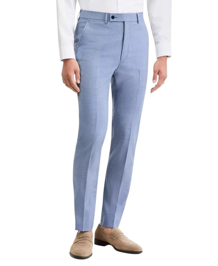 Calvin Klein Mens Slim fit Wool Dress Pants 30 / 30 Blue Solid