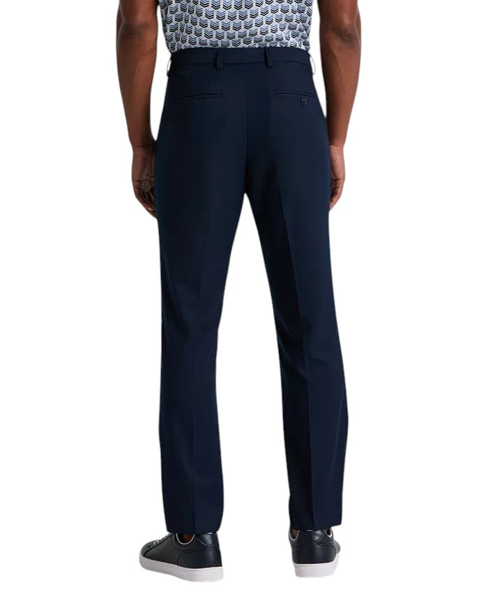 Perry Ellis Portfolio Mens Slim fit Dress Pants 32 / 30 Navy  Blue Solid