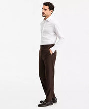 Michael Kors Mens Classic fit Wool Dress Pants 36 / 30 Brown Solid