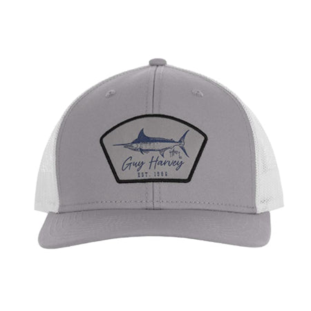 Guy Harvey Cali Vibes Mens Mesh Trucker Hat Grey