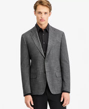 Calvin Klein Mens Slim fit Sport Coat Blazer 44 S Gray Solid
