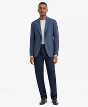 Calvin Klein Mens Slim fit Sport Coat Blazer 44 R Textured Blue Solid