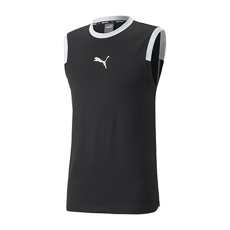 Puma Mens Regular fit Sleeveless Graphic Tank Top Shirt Small Black Solid