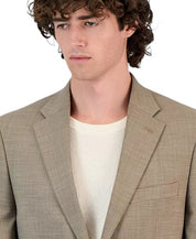 Tommy Hilfiger Mens Modern fit Wool Suit Jacket Blazer 42 S Tan Brown Solid