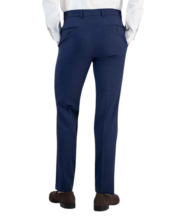 Tommy Hilfiger Mens Modern fit  Wool Dress Pants 42 / 34 Blue Sharkskin