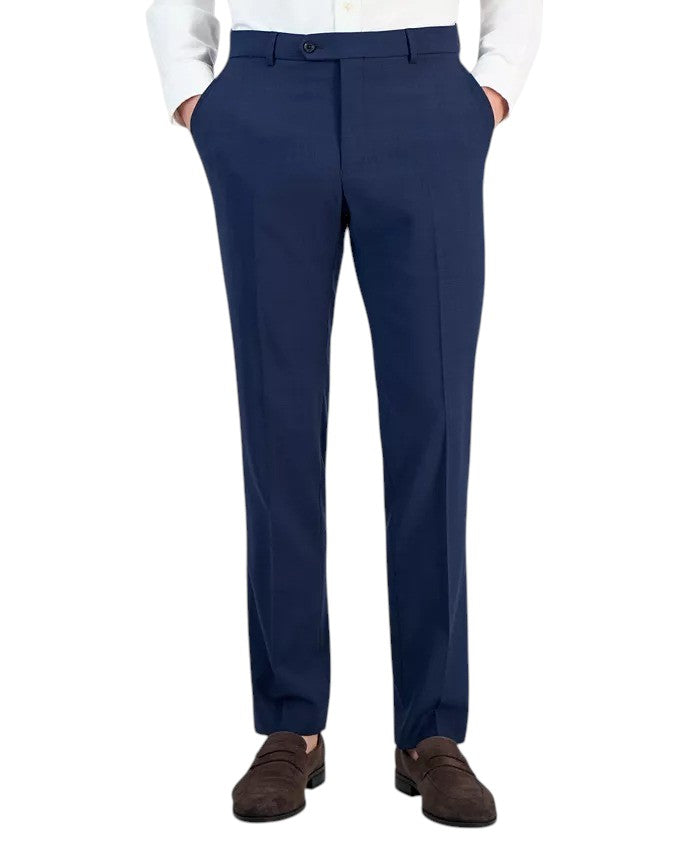 Tommy Hilfiger Mens Modern fit  Wool Dress Pants 42 / 34 Blue Sharkskin