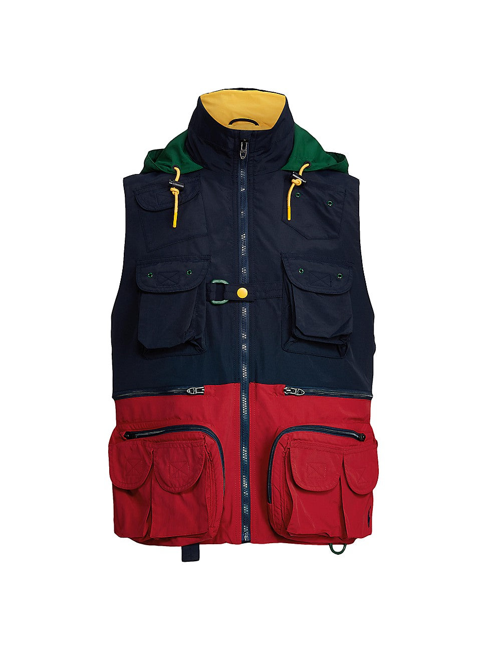 Polo Ralph Lauren Mens Aviator Utility Vest Navy Red 2XL