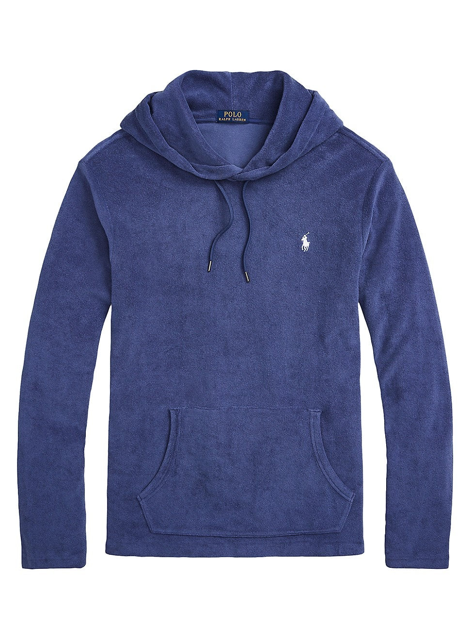 Polo Ralph Lauren Men's Cotton Terry Hoodie Sweatshirt Light Navy Blue XL