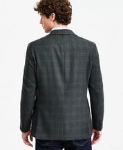 Tommy Hilfiger Mens Modern fit Sport Coat Blazer 44 R Green Blue Plaid