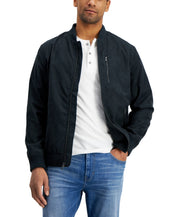 Alfani Mens Regular fit Bomber Jacket Coat XL Black Solid