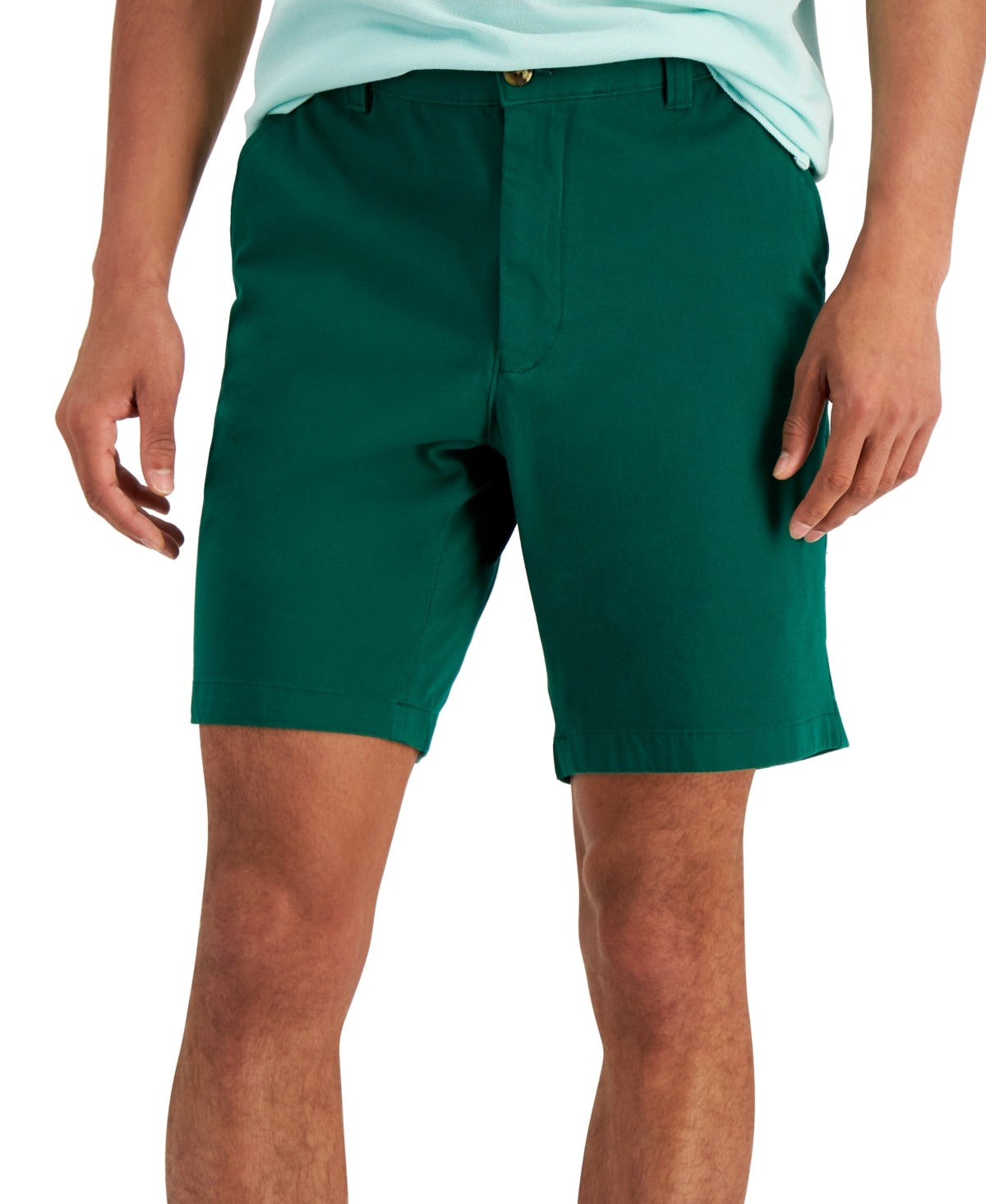 Club Room Mens Regular-Fit Stretch Shorts Size 44 Green