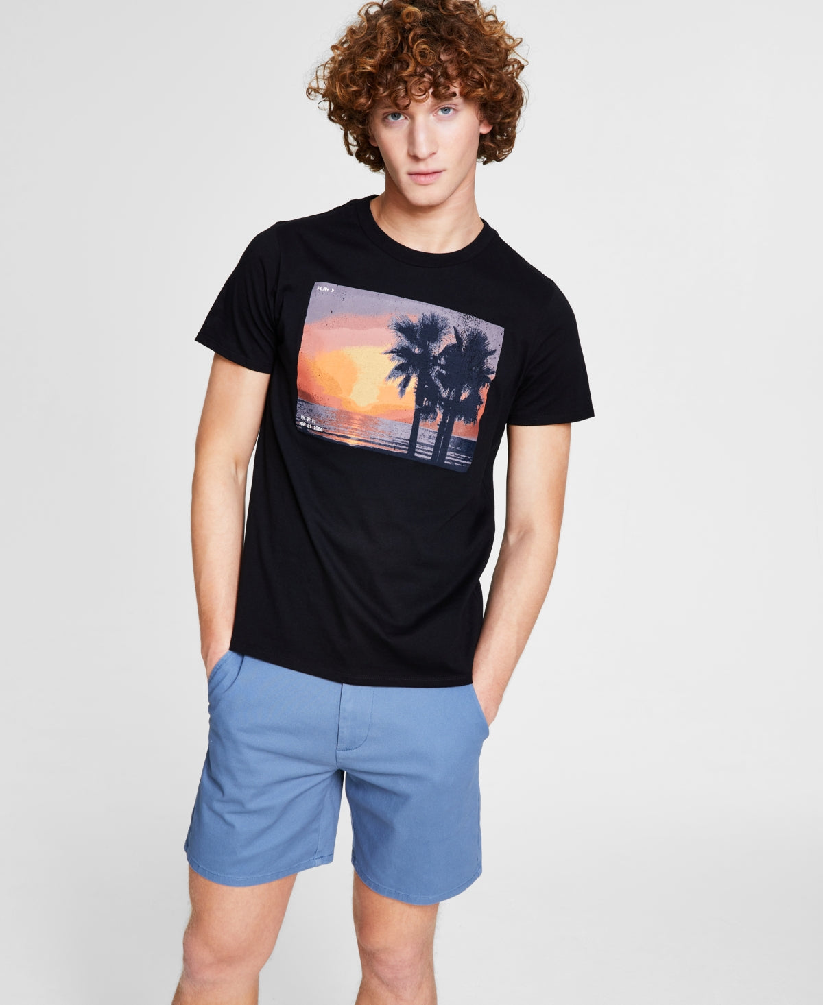 And Now This Mens Camera Roll Graphic T shirt Black Large