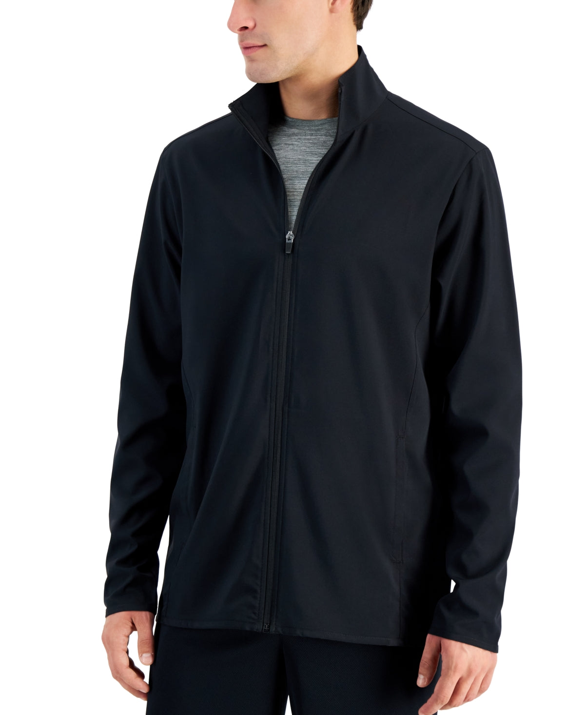 ID Ideology Men's Moisture Wicking Full Zip Jacket Black Medium
