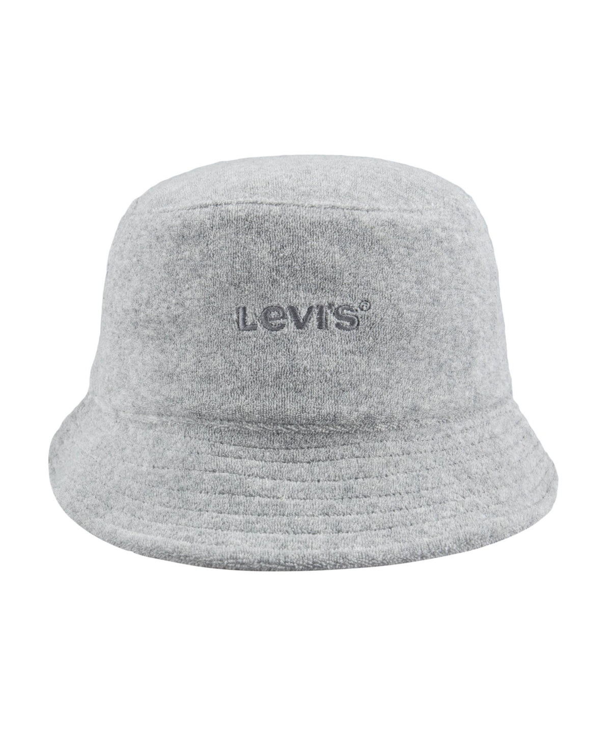 Levis Mens Gray Tonal Terry Cloth Bucket Hat Large XL