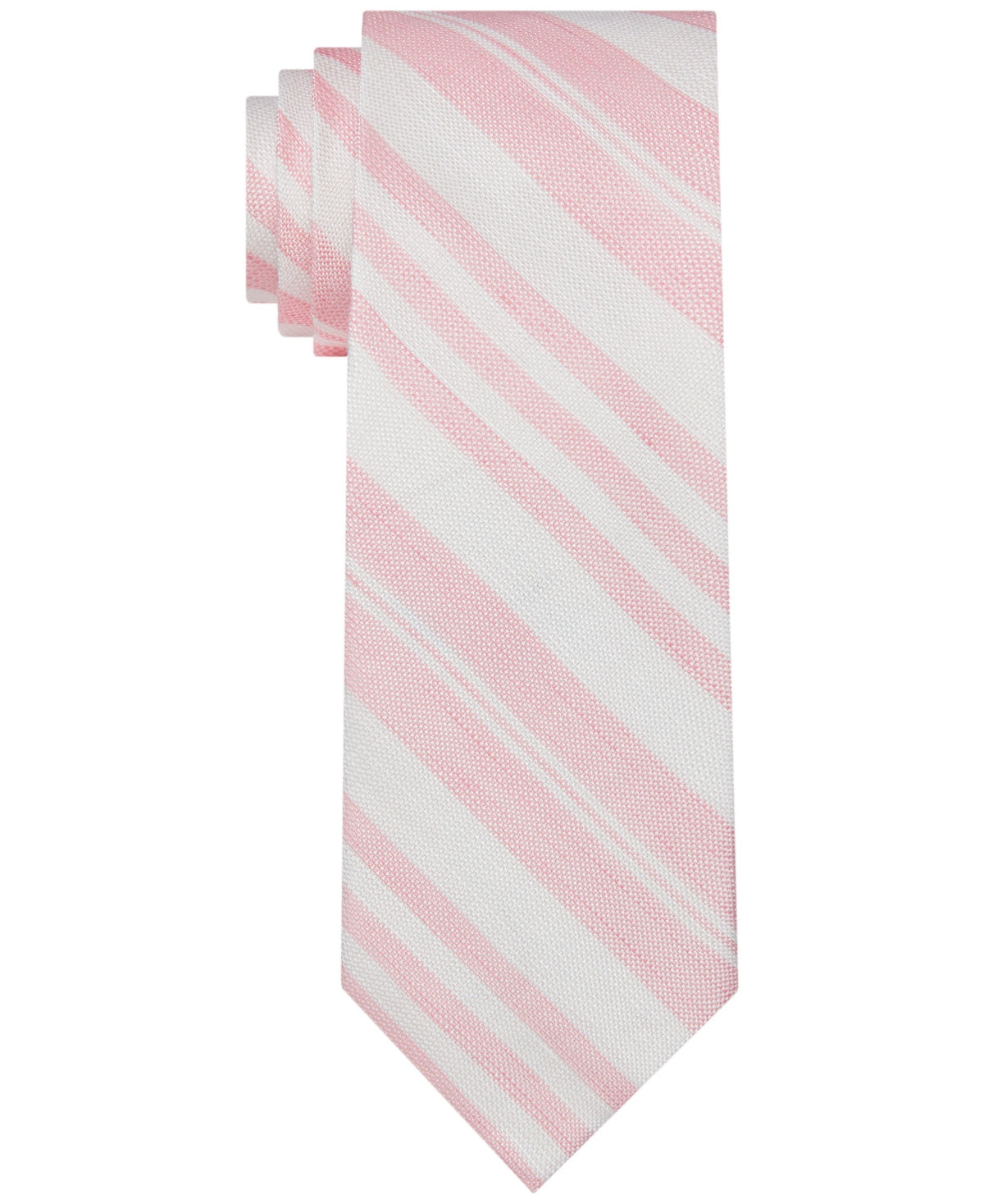 Tommy Hilfiger Men's Sullivan Multi Stripe Tie Pink Necktie