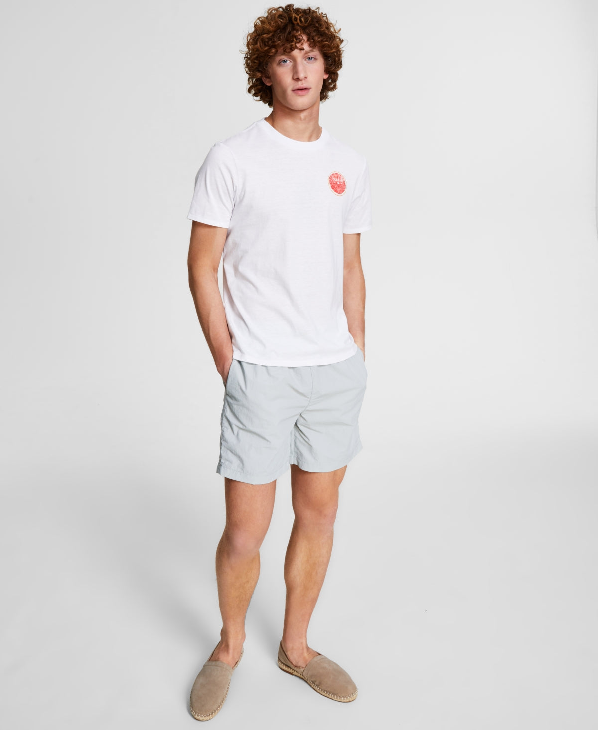 And Now This Mens Grapefruit Graphic T shirt  Blue XL