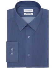 Calvin Klein Mens Button Down Shirt Infinite Color Denim Blue 18 18.5 34 35