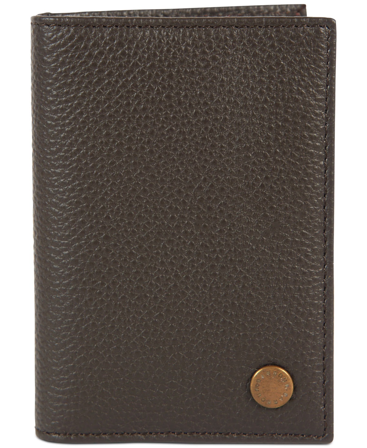 Barbour Mens Contrast Leather Billfold Wallet Brown